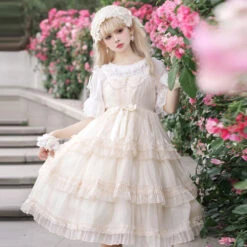 Maiden's Holiday Pearl Puff Jumper Skirt All 6 Colors -LOLITA Shop O1CN01aQAm7j1y6n9N4jU37 865286530 792e35ca 2cf5 4152 b920 ea6f3b345ec5