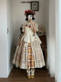 Bunny Bear Bunny Print Tiered Skirt -LOLITA Shop O1CN01agmjb820M1hJsg0gV 2430736834