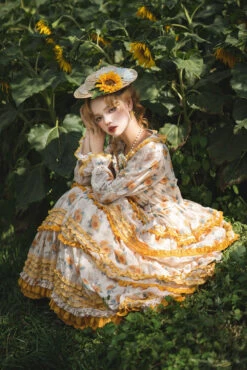 [Pre-order] Gardening Sunflower Luxury Dress -LOLITA Shop O1CN01cS6G9I2GOLZ8PPcUK 57119005