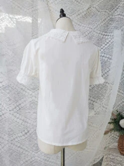 Rose Song Vintage Design Short Sleeve Blouse -LOLITA Shop O1CN01cbR8I41THYMumrUES 555372357