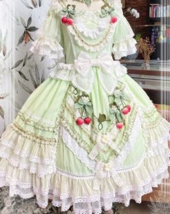 Strawberry Princess Dress With Ruffles And Ribbons In 4 Colors -LOLITA Shop O1CN01dIglQ01uPKahpH4S1 43566029