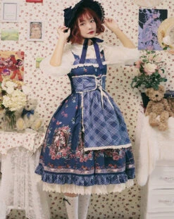 Little Red Riding Hood Print Garden Style Jumperskirt -LOLITA Shop O1CN01dpjSis1Wer9Z6QU3f 11942814