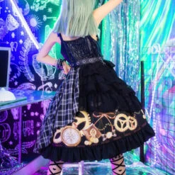 Live Participation Clothes Gothic Lolita Jumper Skirt With Mini Hat And Accessories -LOLITA Shop O1CN01drhH7E26Rs6L8312U 1673487659