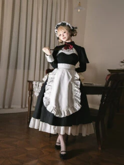 Carnival Night Fake Three Piece Maid Style Dress -LOLITA Shop O1CN01f3bcgE2CZ6LoLwf59 2528448487