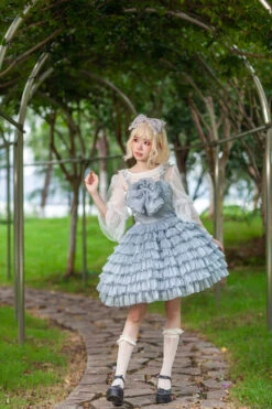 Big Ribbon 8-tier Ruffle Jumper Skirt 34 Big Ribbon 8-tier Ruffle Jumper Skirt -LOLITA Shop O1CN01f8wVFH1WerO0VXeMr 11942814 d25a3cb8 b3d0 46ae b7bf 8d7b754ea534