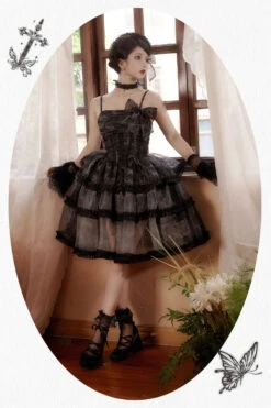 Makucho Sword And Butterfly Gothic Lolita Jumper Skirt Full Set -LOLITA Shop O1CN01fKbmVT2CZ6NTdh4LS 2528448487 ce0f4fa7 640c 42c8 81d7 b517d6c600bf