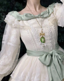 [Pre-order] Bell Orchid Flower Embroidery Open Skirt Elegant Dress -LOLITA Shop O1CN01fMuPSs2GOLJ1HRnIu 57119005