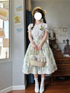 Rose Song Vintage Design Short Sleeve Blouse -LOLITA Shop O1CN01fcDklJ1THYMo7rCOU 555372357