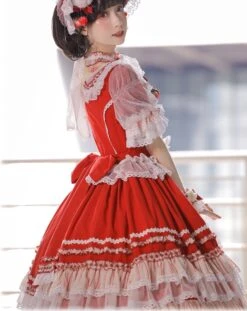 Strawberry Princess Dress With Ruffles And Ribbons In 4 Colors -LOLITA Shop O1CN01fdCUWg1uPKam1qDwY 43566029 985b5b34 6348 46af 8505 0f67d33276ae