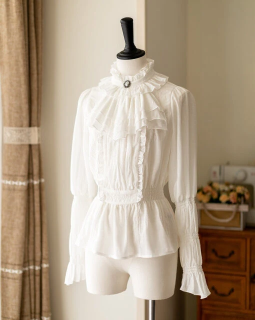 Misty Forest Blouse With Jabot [20% Off When Purchased Together]
