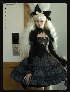 LOLITA Duke Of The Trap Rabbit Striped Dress -LOLITA Shop O1CN01g0Ph001bCX5gg3a5r 143013429