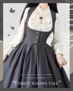 [Pre-order] Forest Knows Fall Classical Jumper Skirt With Ribbon Headband -LOLITA Shop O1CN01gBQANJ2IEO4EpxuCJ 482929254