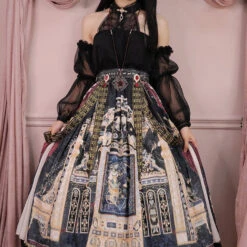 [Pre-order] Twilight Egyptian Lolita Halter Neck Blouse With Arm Sleeves -LOLITA Shop O1CN01gTm2NO2GOLGkvm9nn 57119005