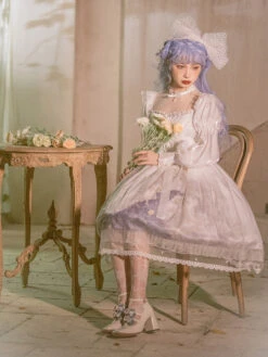 Soft Chiffon Angel Print Dress 16 Soft Chiffon Angel Print Dress -LOLITA Shop O1CN01gTx8rK1jmGeX2Q2yf 290794590