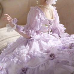 [Reservation Sale] Chiffon Purple Princess Dress And Flower Tiara -LOLITA Shop O1CN01gVnYwR2Gczz21jCq1 249389037