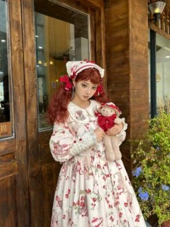 Bunny Bear Bunny Long-sleeved One-piece Dress With Bunny Ears, Long Length -LOLITA Shop O1CN01gb34oD20M1hLJ8IQ0 2430736834