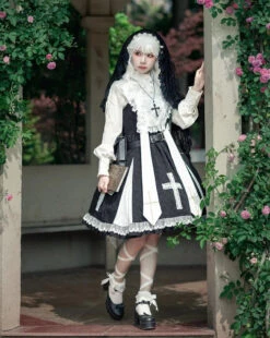 Breath Of The Sky Cross Motif Jumper Skirt 26 Breath Of The Sky Cross Motif Jumper Skirt -LOLITA Shop O1CN01gdAGQK1WerMhulT35 11942814