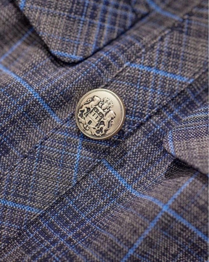 Gray Plaid Strap Jumper Skirt 10 Gray Plaid Strap Jumper Skirt - Image 8