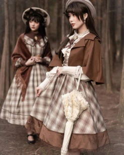 Fontainebleau Checkered High Waist Jumper Skirt -LOLITA Shop O1CN01hdmNuP1OM45VbSzD3 1741691690 1 48d5de14 3de6 40a8 9870 ec0193973518