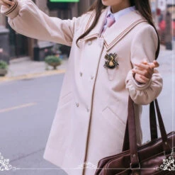 School Style Puff Sleeve Double Coat -LOLITA Shop O1CN01hr8DsG1y6mxHT24qB 865286530