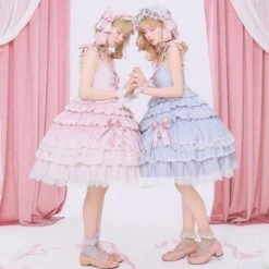 [Pre-orders Available Until 12/18] Lace Figure Tiered Jumper Skirt -LOLITA Shop O1CN01ht14Sh2CO6v54mJDx 28129184