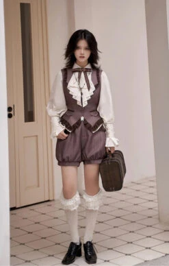 Manchester City V-neck Vest And Shorts Set