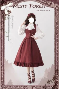 Misty Forest Classical Vest And Skirt All 4 Colors -LOLITA Shop O1CN01ig0ZP72IEO5KJQl7f 0 item pic e76193f8 0408 4ca0 8c66 794d5f978f67