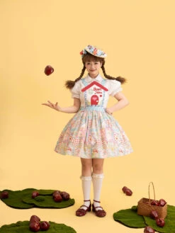Sweet Home Fairy Tale 2way Suspender Skirt -LOLITA Shop O1CN01ihEqWW2CHEtBacYgV 671178448