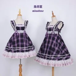 Endless Summer Madras Check High Waist Jumper Skirt 37 Endless Summer Madras Check High Waist Jumper Skirt -LOLITA Shop O1CN01jA12W51b2uYMGbW12 1965673408