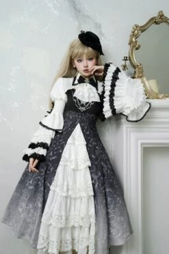 Black Witch Elegant Gothic Lolita Jumper Skirt -LOLITA Shop O1CN01jRYqvC1jmGvDSMrT4 290794590