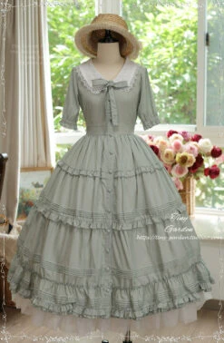 [Pre-order] Lecia French Girly Short Sleeve Dress -LOLITA Shop O1CN01jVkyz71FtepOJDclV 32520545