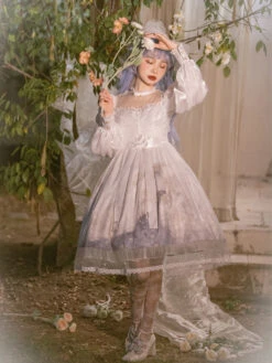 Soft Chiffon Angel Print Dress 19 Soft Chiffon Angel Print Dress -LOLITA Shop O1CN01jXfGWV1jmGeSjqYJO 290794590