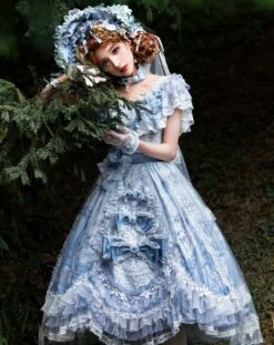 Secret Key Rococo Flower Princess Dress Full Set -LOLITA Shop O1CN01jjyxsT2LCxVdKZHXZ 2208000529657