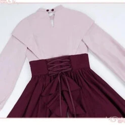 Rose Red Fake Two-piece Style Dress -LOLITA Shop O1CN01k7AZhK2CZ6KXwg290 2528448487