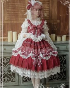 Holy Jewel Ribbon And Lace Princess Dress -LOLITA Shop O1CN01kN1AKD1uPKNRE93a6 43566029