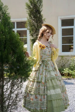 [Pre-order] Gardening Sunflower Luxury Dress -LOLITA Shop O1CN01kezF0s2GOLZQpvWLX 57119005