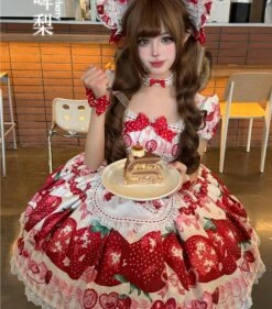 LOLITA [Pre-orders Available Until 3/16] Dream To Strawberry Print Dress -LOLITA Shop O1CN01koArse1QN6VwYGxCW 2610341963 d7c78357 d17f 4278 b66d 94d8ebf8d63a