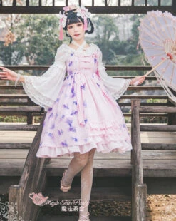 Yumemiru Goldfish Flower Lolita Jumper Skirt With Hair Accessory 19 Yumemiru Goldfish Flower Lolita Jumper Skirt With Hair Accessory -LOLITA Shop O1CN01ku9H1l1sqEUxXiA6I 830055817