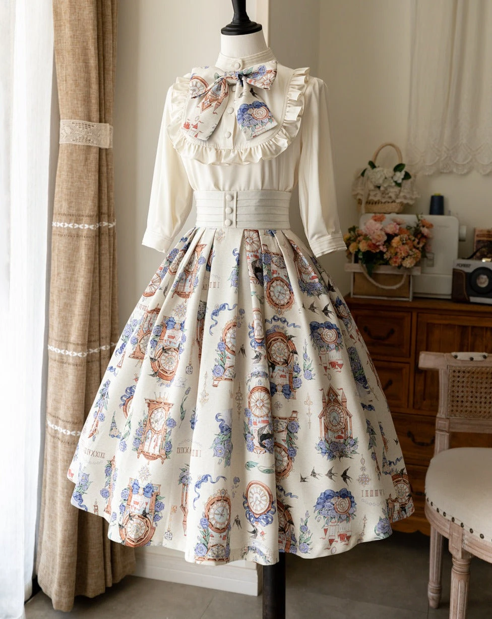 Eternal Echo Classical Lace Up Skirt With Ribbon Tie And Headband 4 Eternal Echo Classical Lace Up Skirt With Ribbon Tie And Headband - Image 2