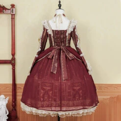 Baroque Palace Burgundy Princess Dress -LOLITA Shop O1CN01lUUwjH1jmGudkadMd 290794590