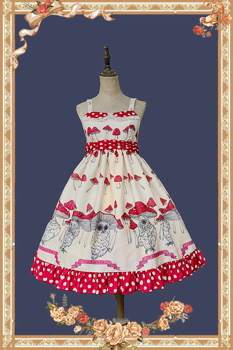 Mushroom Owl Polka Dot Jumper Skirt 18 Mushroom Owl Polka Dot Jumper Skirt - Image 16