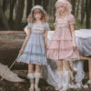 Frill Square Neck Sweet Loli Short Sleeve Dress And Headdress -LOLITA Shop O1CN01lb17g22B5UskHGY5K 238118287