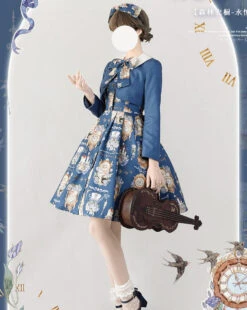 Eternal Echo Classic Dress And Jacket Setup With Headband -LOLITA Shop O1CN01ld1pyV2IEO0kvUFg7 482929254