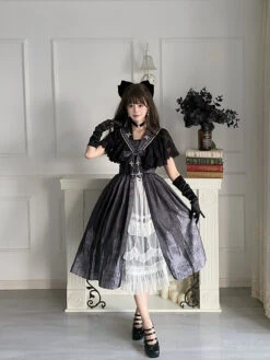 Tower Of Silence Cross Jumper Skirt And Cape -LOLITA Shop O1CN01lj7tnz1jmGtw0PylK 290794590