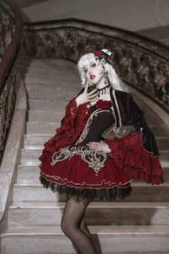 Bloodmoon Gothic Lolita Jumper Skirt -LOLITA Shop O1CN01lu0mrl1YRhO2A1itj 655493056