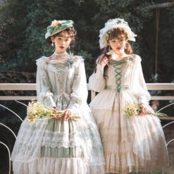 [Pre-order] Bell Orchid Flower Embroidery Open Skirt Elegant Dress -LOLITA Shop O1CN01mV6QPH2GOLJ7m1tcN 57119005