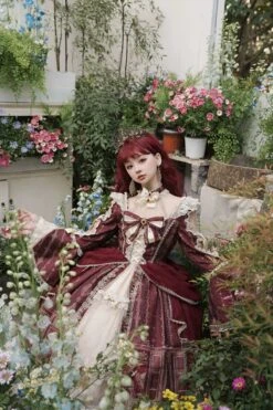 Baroque Palace Burgundy Princess Dress -LOLITA Shop O1CN01mZNLcL1jmGueDAyZQ 290794590
