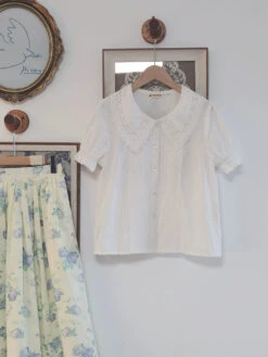 Rose Song Vintage Design Short Sleeve Blouse -LOLITA Shop O1CN01mt1uus1THYMjtTWN4 555372357