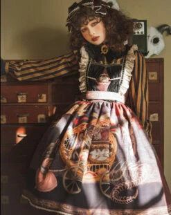 [Pre-order] Kaikiya Circus Troupe Gothic Lolita Jumper Skirt -LOLITA Shop O1CN01n9XTNo2GOLIcyXncj 57119005