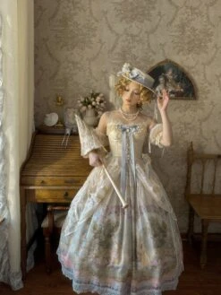 [Pre-orders Available Until 2/26] Romantic Rose Print Jumper Skirt -LOLITA Shop O1CN01nEkPfD1FDWRtfWxNU 3364830453